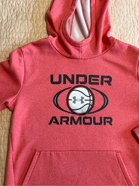 Under Armour Kids' Heather Red Performance Fleece Hoodie